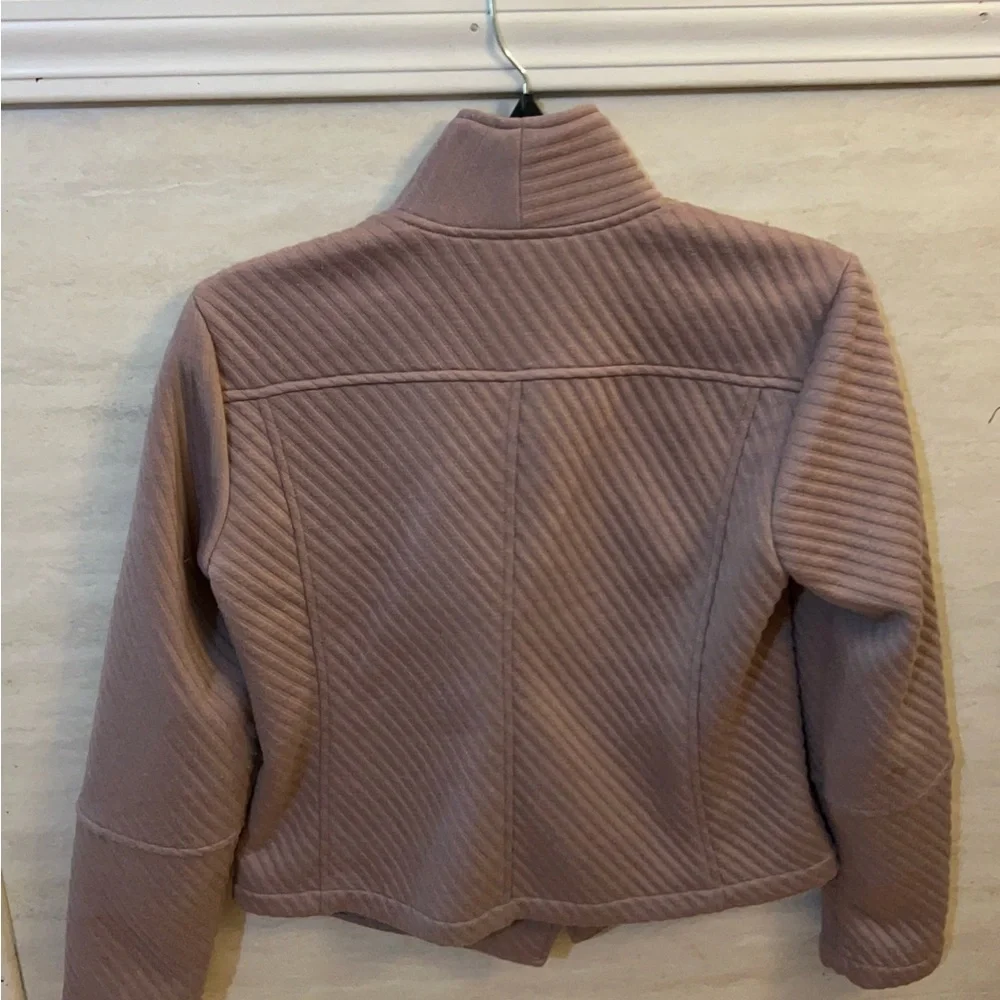 BB Dakota Place To Be Moto Ribbed Knit Asymmetrical Jacket